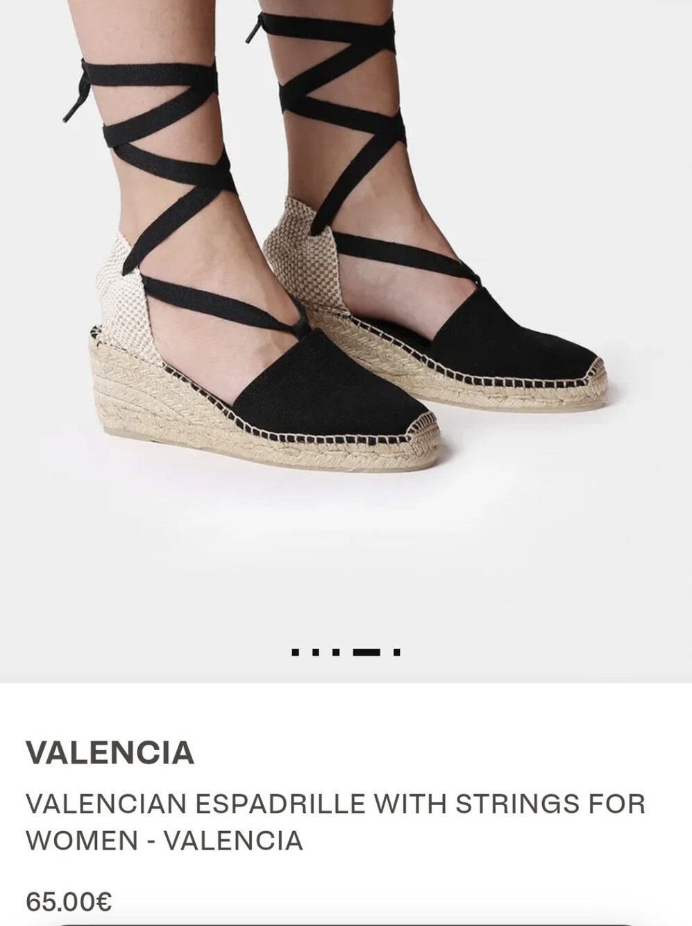 Toni Pons Valencia espadrille wedges in black (39)